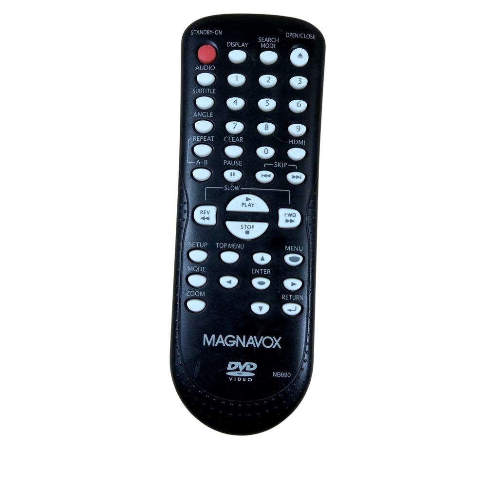 Magnavox NB690 DVD Player Remote Control Black Replacement OS
